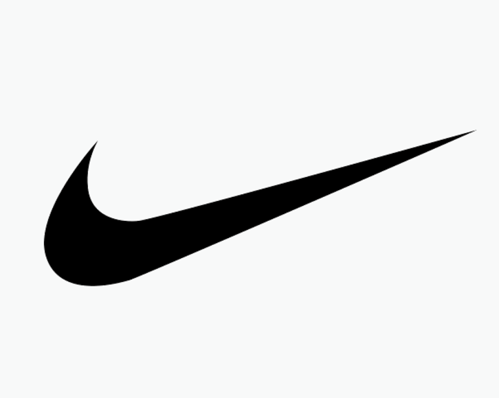 The Nike symbol. 